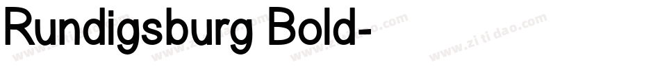 Rundigsburg Bold字体转换